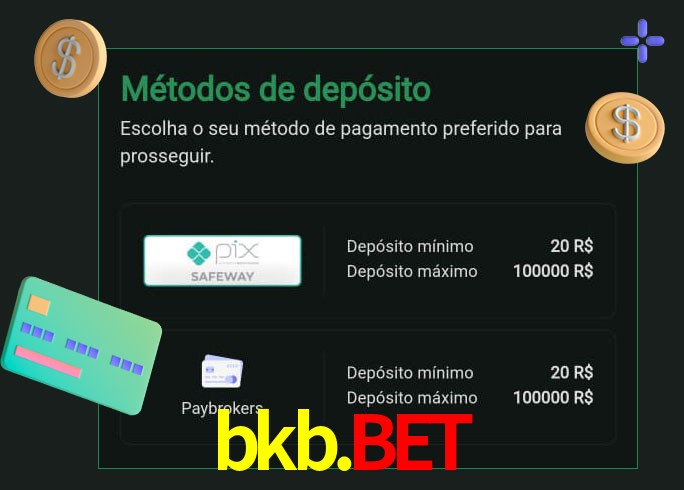 O cassino bkb.bet oferece uma grande variedade de métodos de pagamento